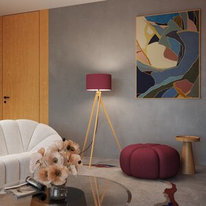 Sollux Lighting Staande lamp NATT bordeaux