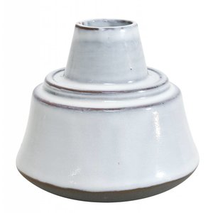HKliving Vase Keramik weiß