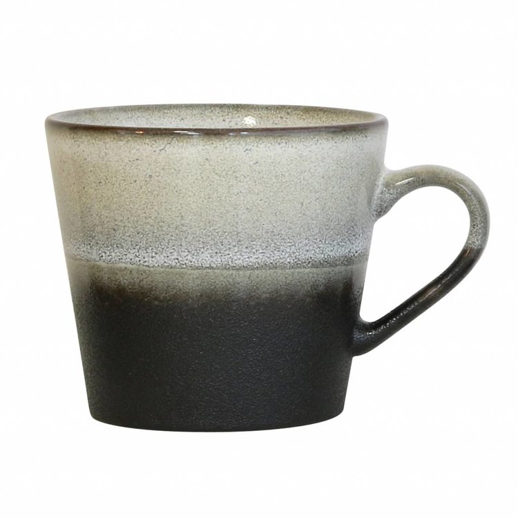 HKliving HKliving cup cappuccino 70's ceramic "Rock"