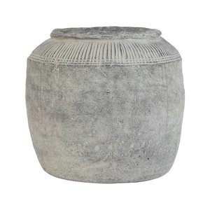 HKliving Flower pot cement L HKliving Flower pot cement L