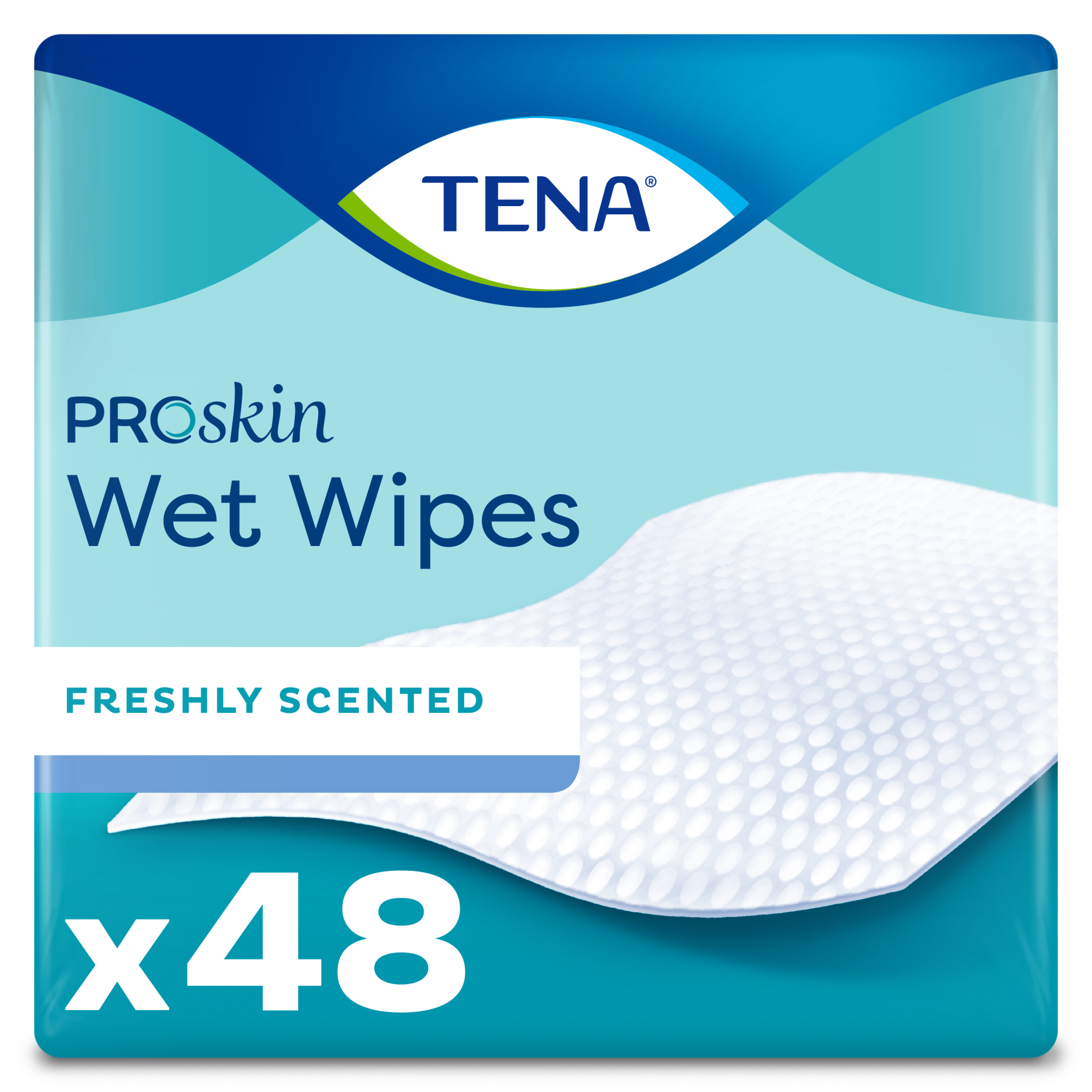 TENA Wet Wipes ProSkin met dispenser (48 stuks)