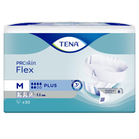TENA Flex Plus ProSkin (S/ M/ L/ XL). 30 stuks.