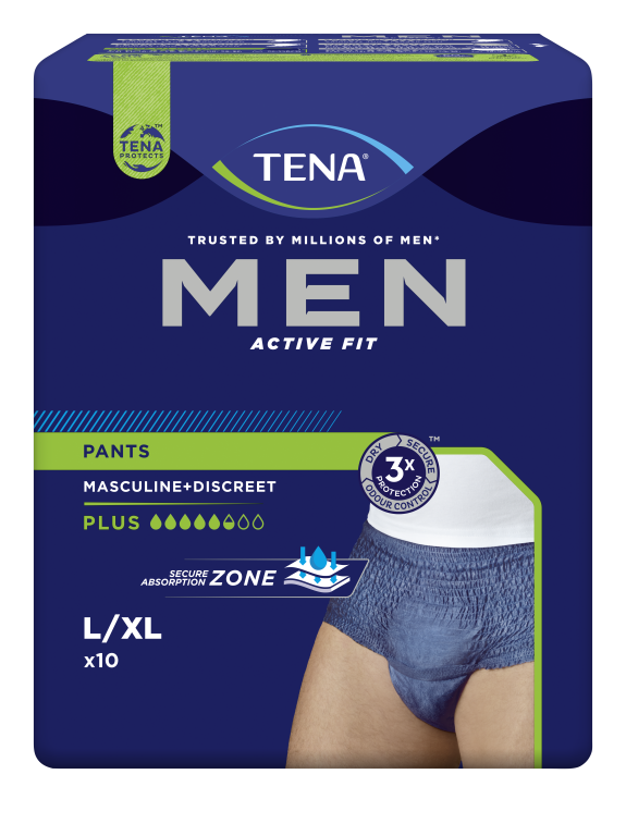 TENA Men Active Fit Pants Large/ Extra Large - 6 pakken