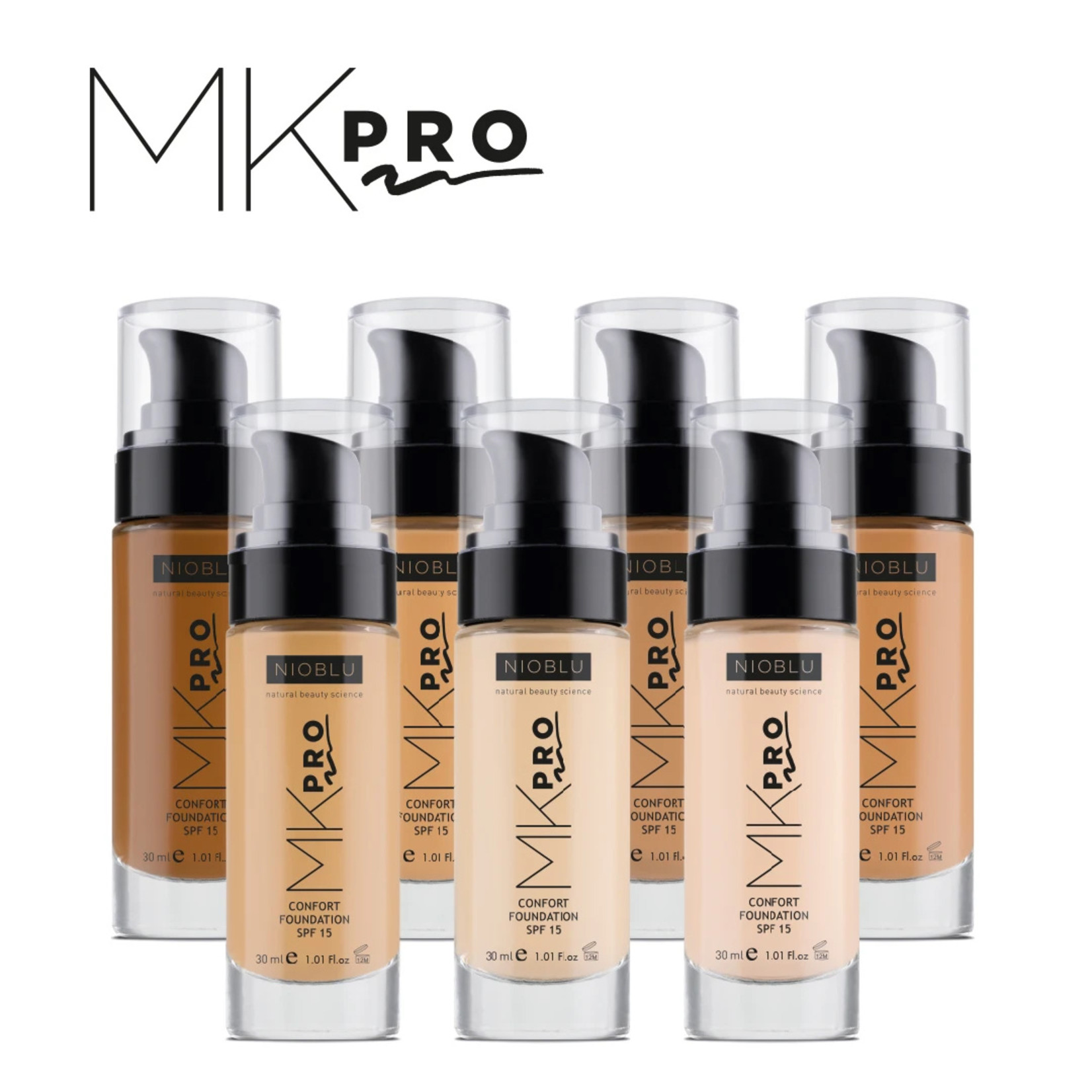 NIOBLU MKPro Foundation confort SPF 15