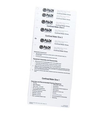 PADI PADI Cue Cards Confined Water