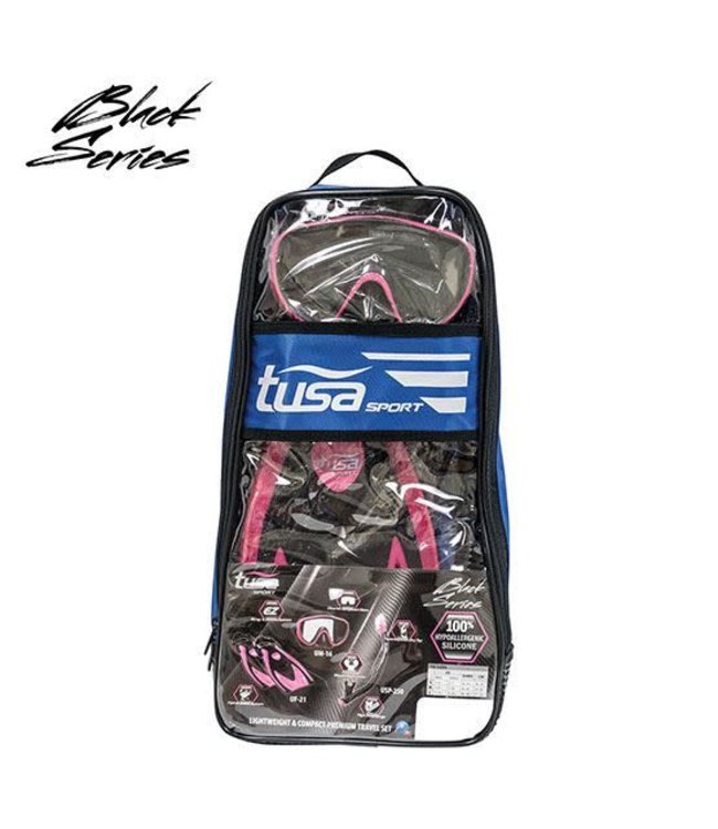 Tusa Serene Travel Snorkelset Roze