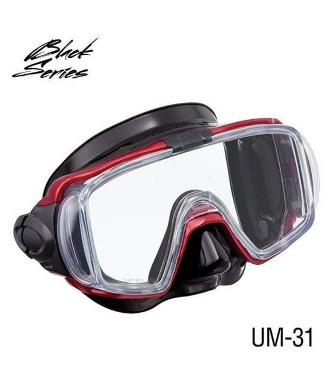 Tusa Visio Tri-Ex Travel Snorkelset Rood
