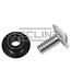 Tecline Tecline RVS bolt-delrin nut long