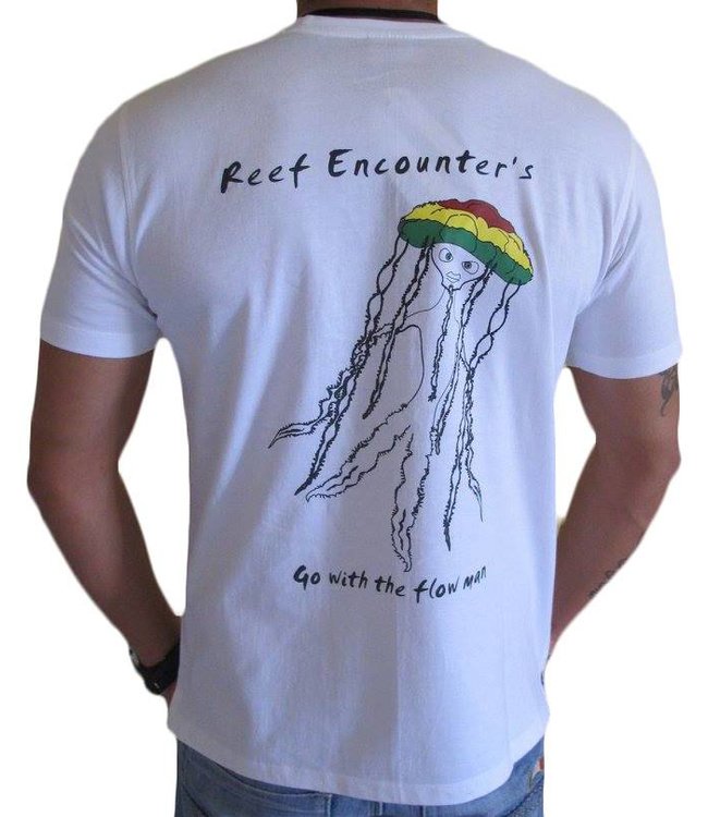 T-shirt Wit Yellyfish