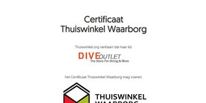 Diveoutlet aangesloten bij keurmerk Thuiswinkel Waarborg