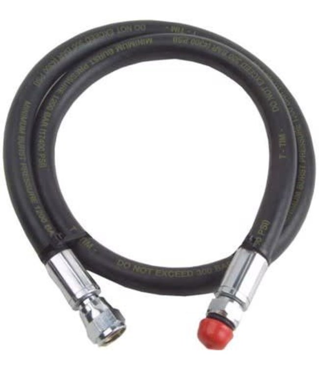 Hoge druk rubber slang 7/16 zwart