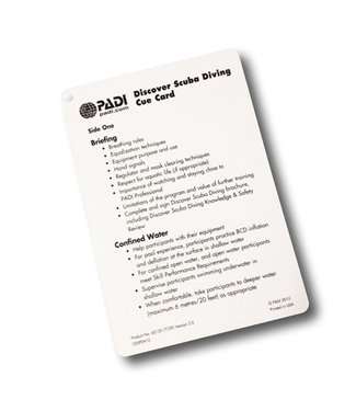 PADI PADI Cue Card Discover Scuba Diving (DSD)