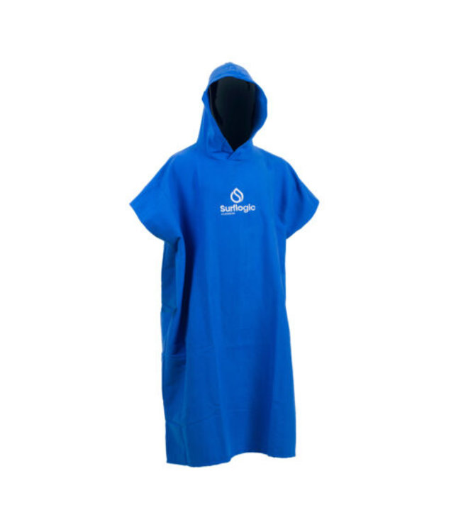 Microfiber Poncho Blauw