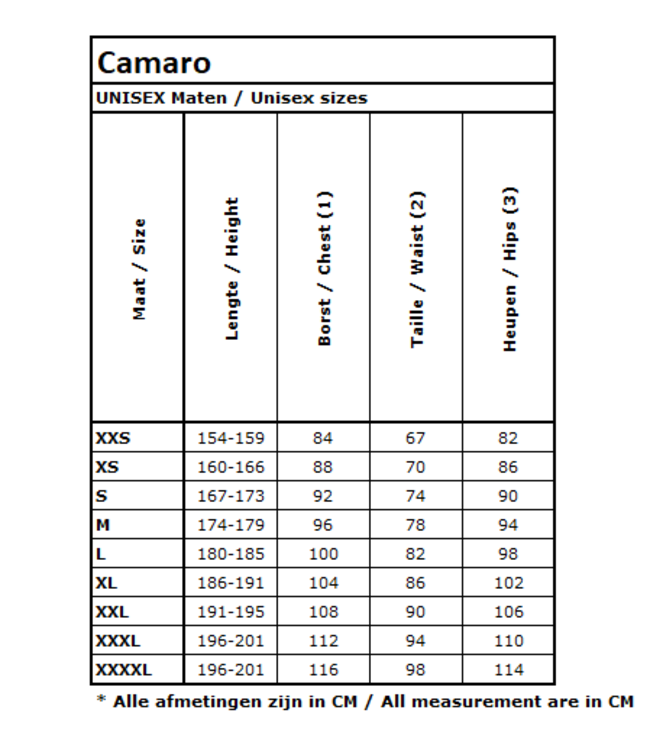Camaro 4mm Titanium Icevest Pro unisex