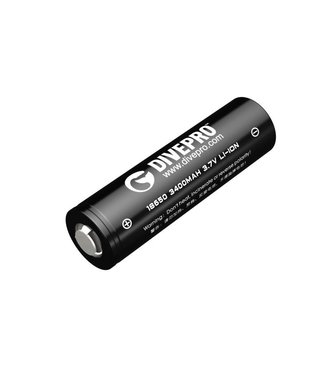 Divepro Divepro batterij 18650 3400mah 15A