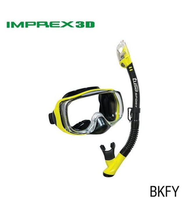 TUSA Imprex 3-D Dry snorkelset