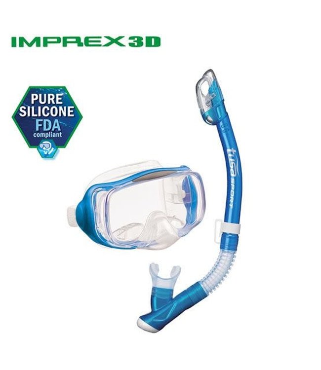 TUSA Imprex 3-D Dry snorkelset