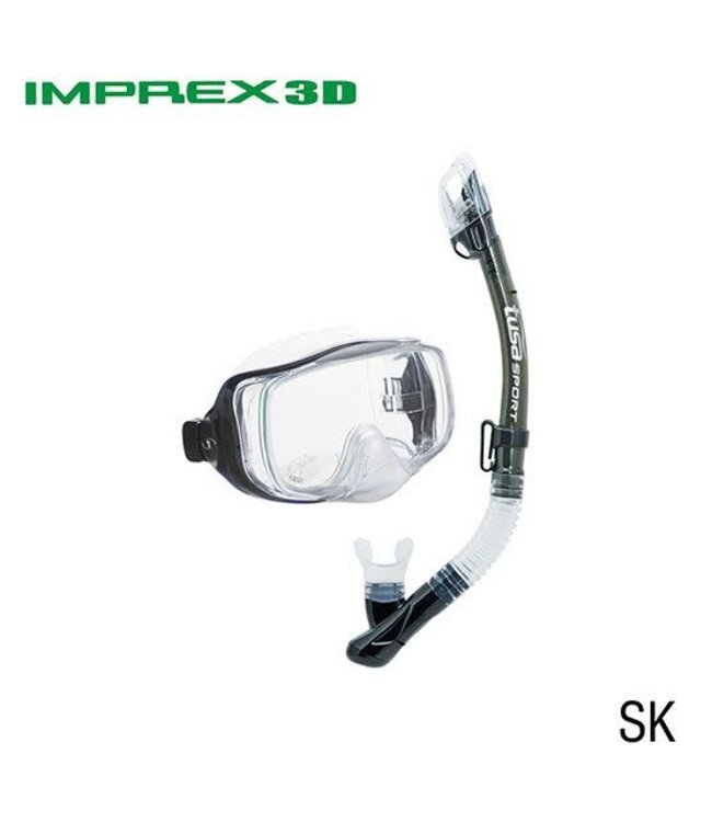 TUSA Imprex 3-D Dry snorkelset