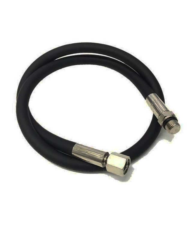 Hoge druk rubber slang 7/16 zwart
