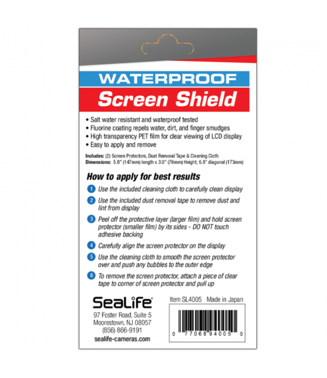 Sealife  Screen Shield voor SportDiver