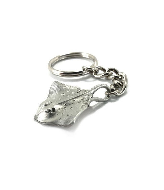 Big Blue Tinnen Sleutelhanger