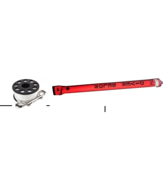 Q-Dive SMB Buoy met vingerreel in tas