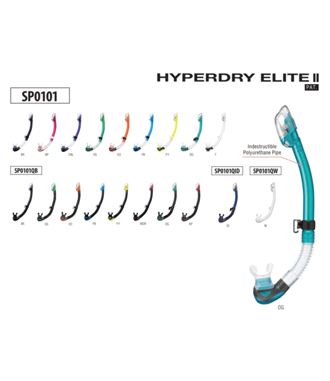 Tusa Hyperdry Elite II snorkel