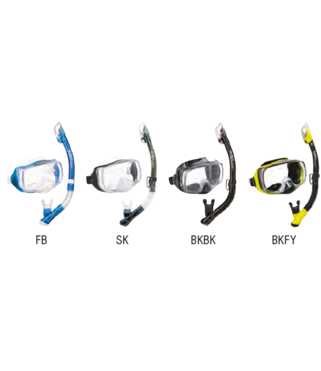 TUSA Imprex 3-D Dry snorkelset