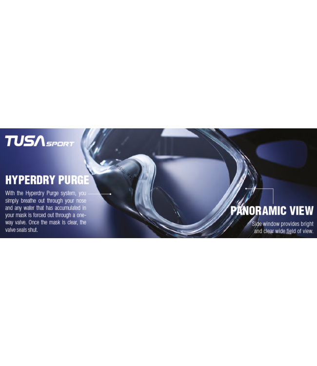 TUSA Imprex 3-D Dry snorkelset
