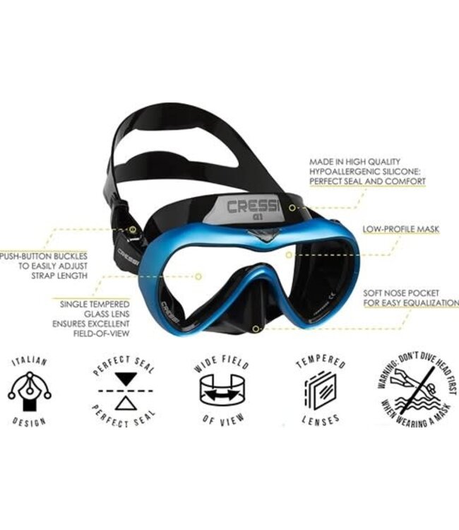Cressi A1 Anti-Fog masker
