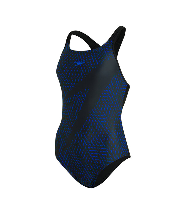 Speedo Boom Logo Placem badpak Blauw