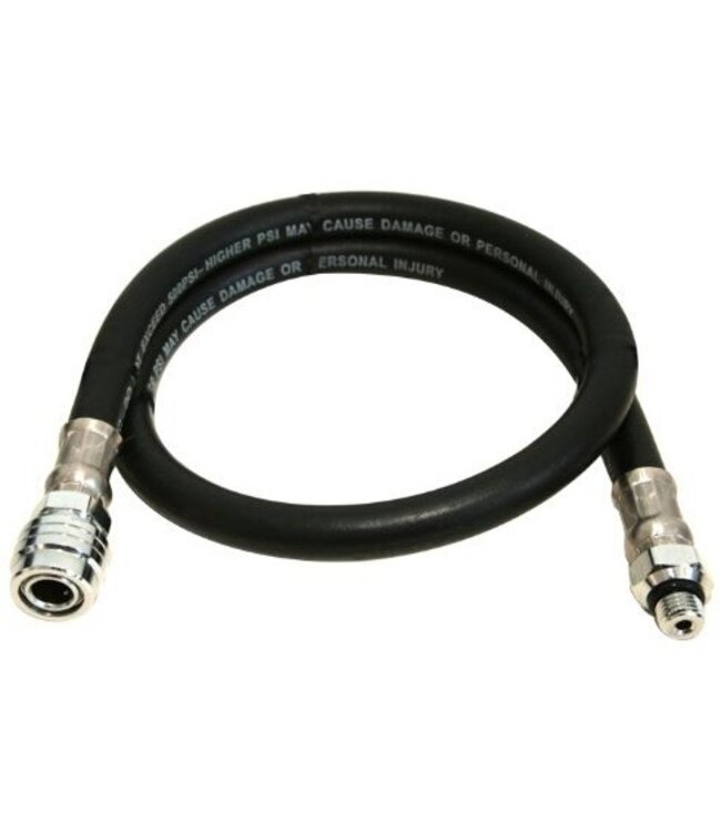 Inflator rubber slang Zwart