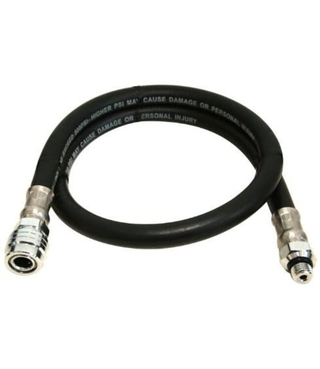 Inflator rubber slang Zwart