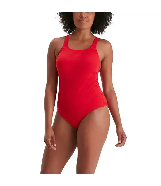 Speedo Eco+ Medalist badpak Rood