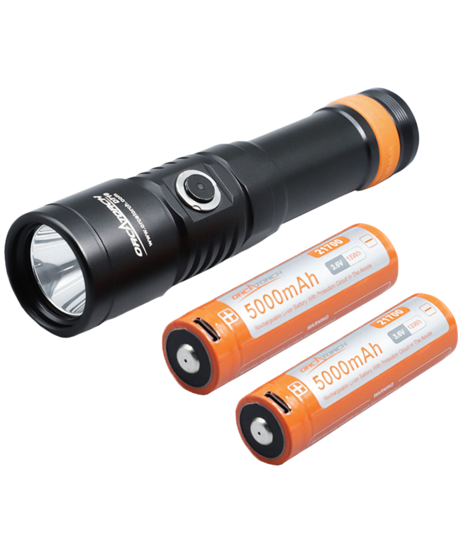 OrcaTorch D710 duiklamp met 2de accu
