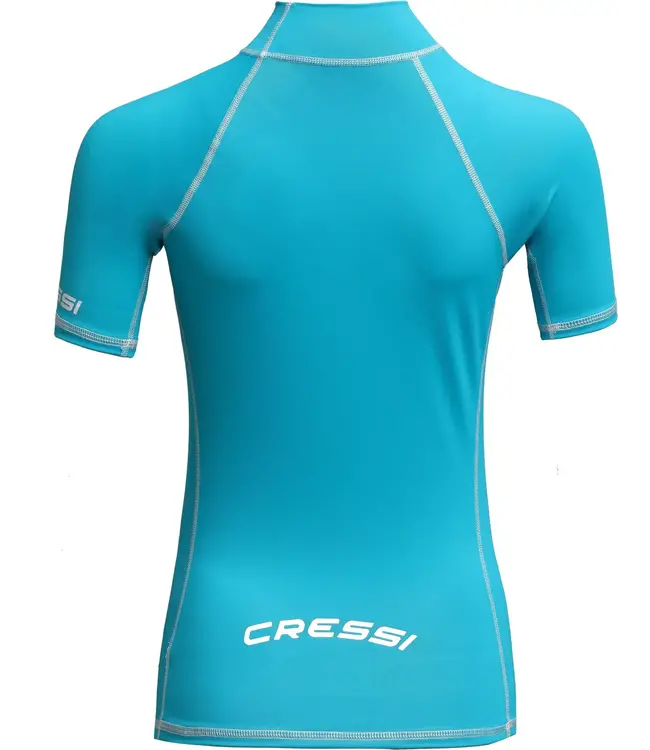 Cressi Rash Guard dames kort Aquamarina