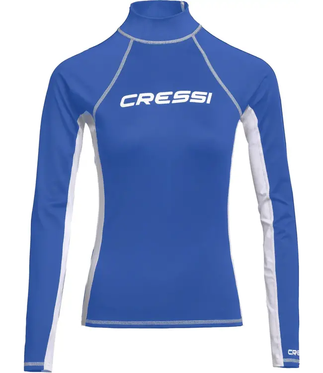 Cressi Rash Guard dames lang Blauw