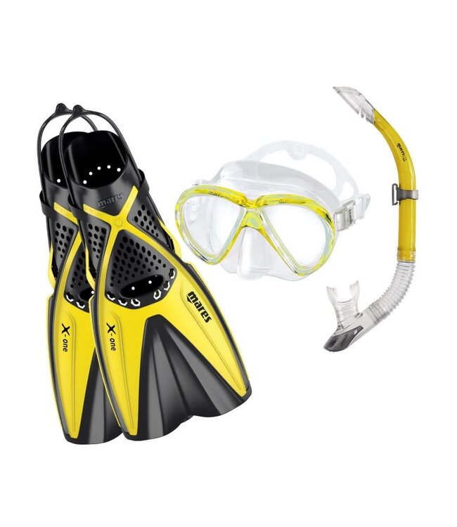 Mares X-One Marea snorkelset Geel