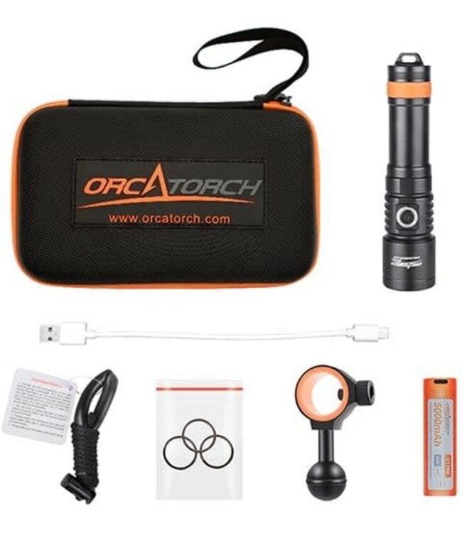 OrcaTorch D710V Video duiklamp