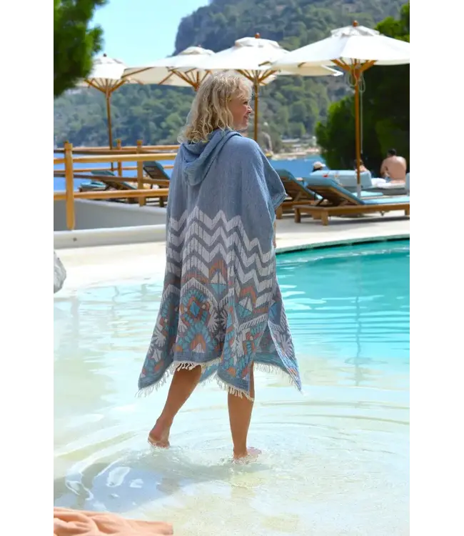 SooBluu Poncho cotton