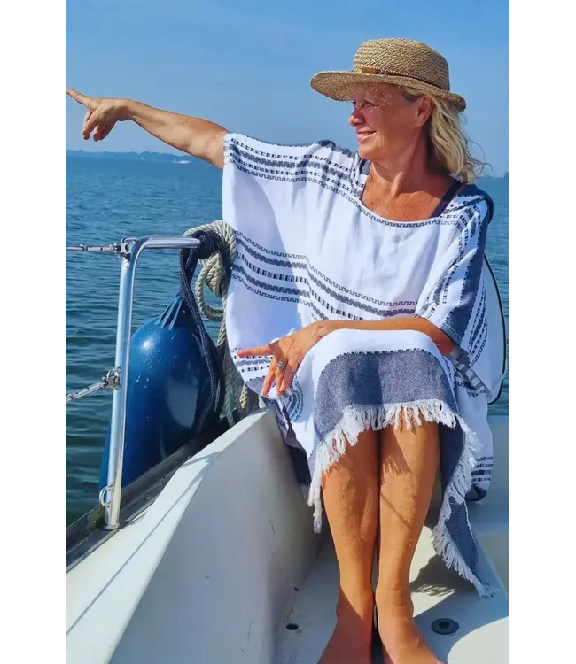 SooBluu Poncho cotton