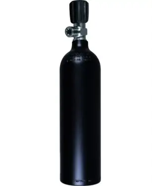 Aluminium Duikcilinder 0,85 liter 200 bar Argon Monokraan