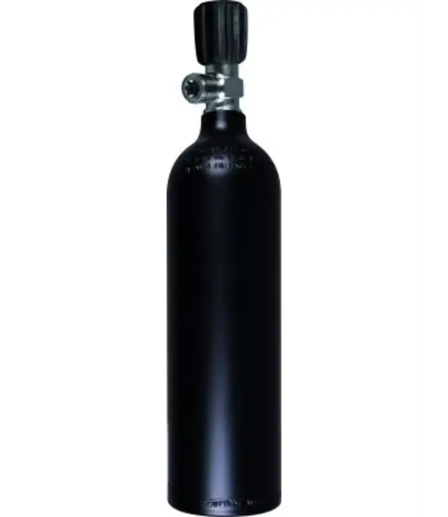 Aluminium Duikcilinder 0,85 liter 200 bar Argon Monokraan