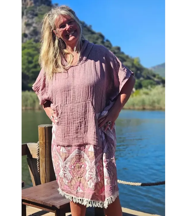 SooBluu Poncho cotton