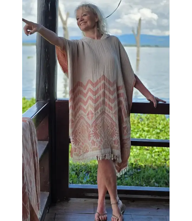 SooBluu Poncho cotton