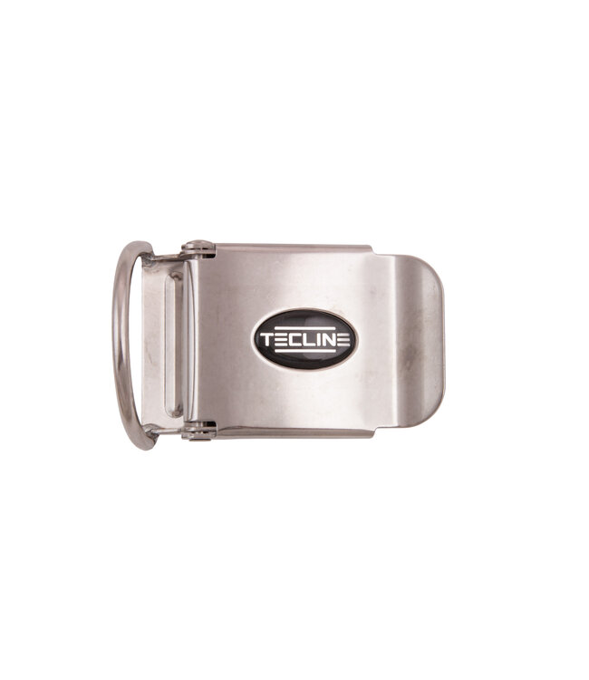 Tecline RVS gesp buckle met D-ring 50 mm