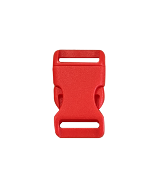 123Paracord Kunststof buckle steeksluiting 20MM Rood