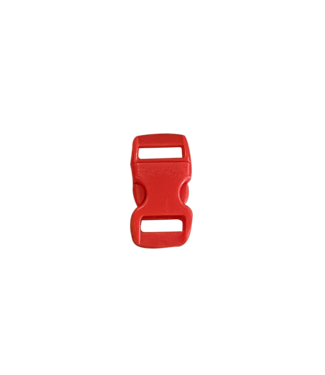 123Paracord Kunststof buckle steeksluiting 10MM Rood