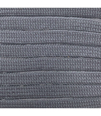 123Paracord Paracord 550 type III Steel Grijs plat/zonder kern