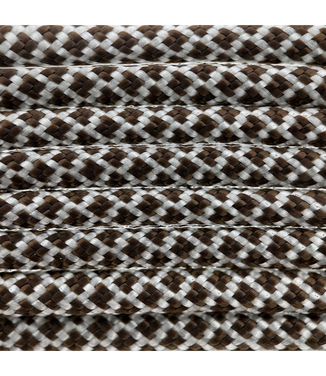 Paracord 550 type III Wit / Walnut Diamond